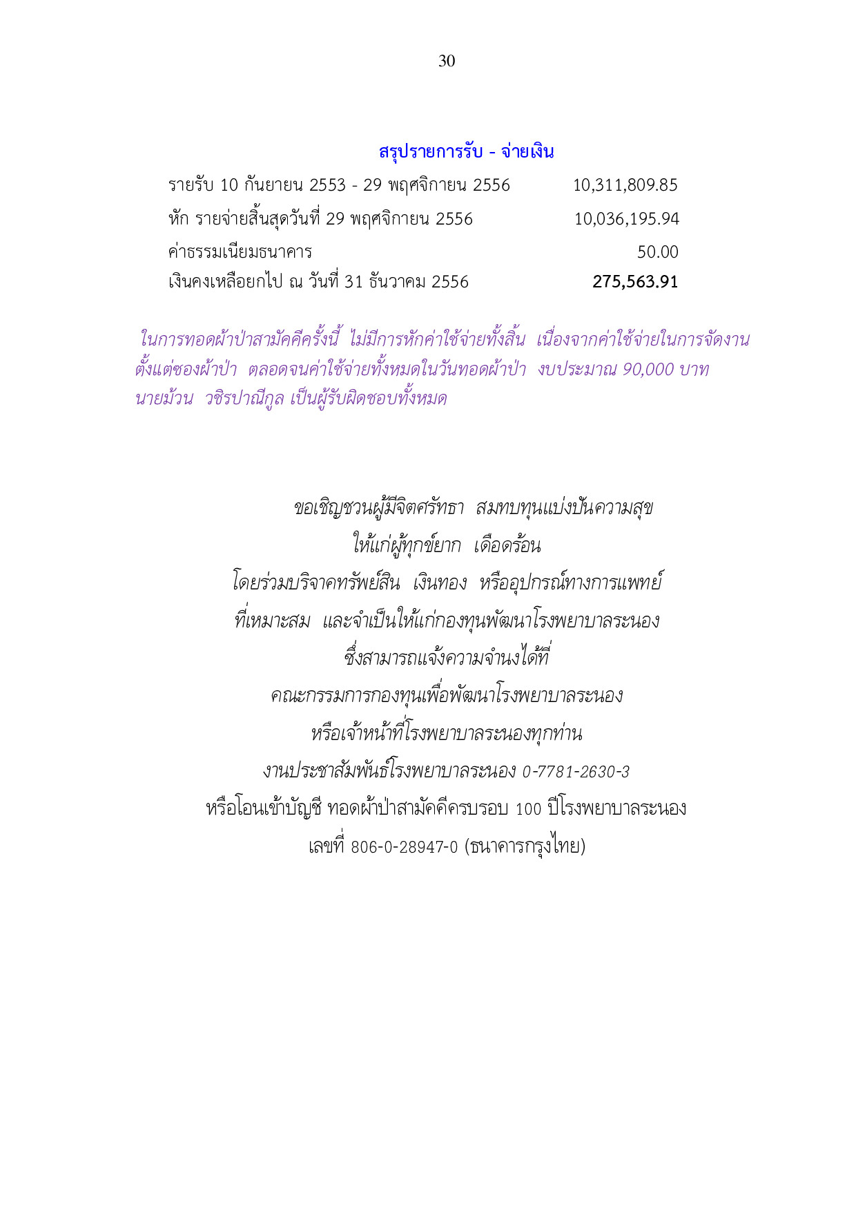 หนงสอกองทนพฒนาโรงพยาบาลระนอง3 p030